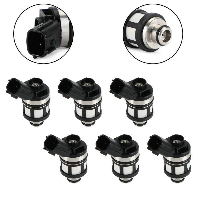 IXGKHC مجموعة IXGKHC من 6 قطع من حقن الوقود JS23-1 16600-38Y10 تناسب 1996 1997 1998 1999 2000 2001 2002 2003 2004 بديل لنيسان فرونتير باثفايندر إكستيرا 3.3 لتر - Image 2